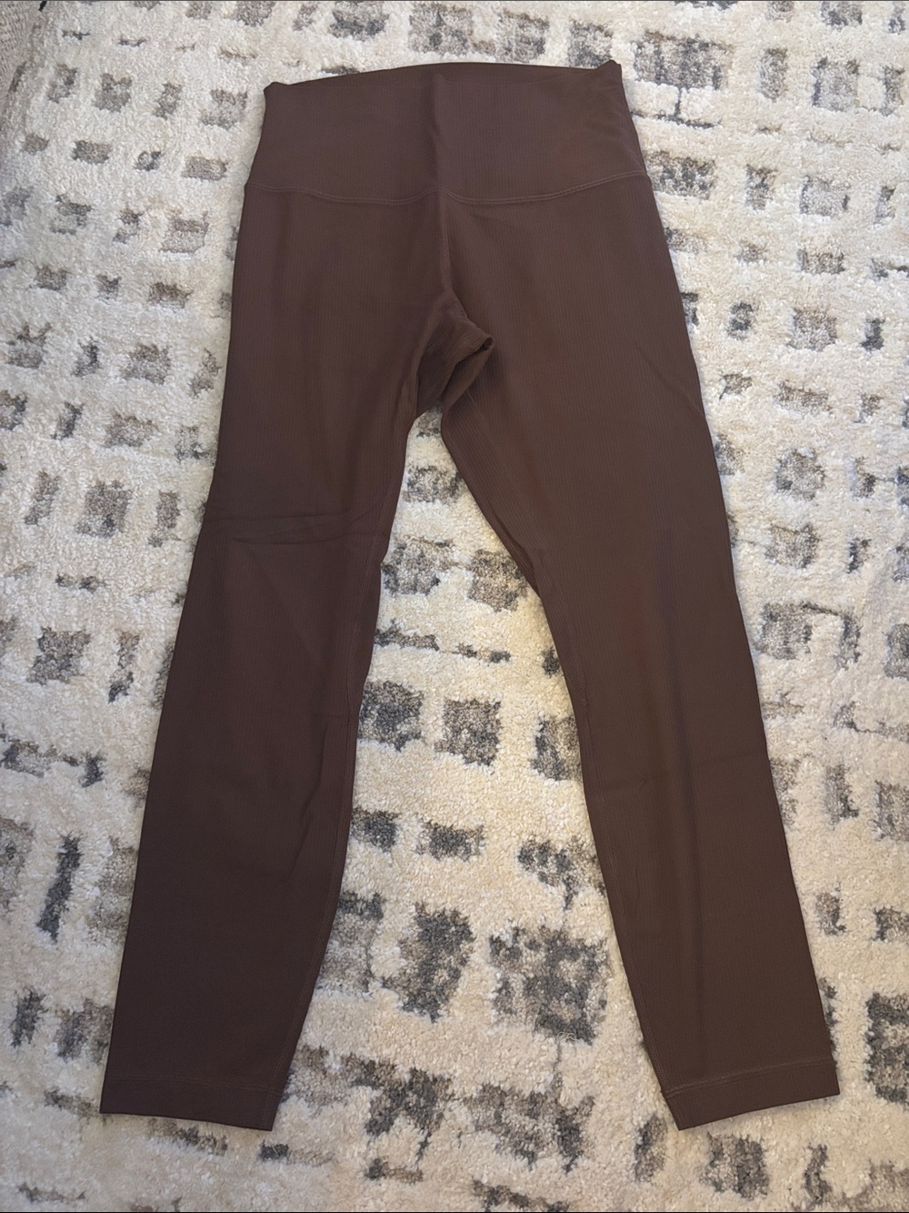 lululemon athletica Brown Ribbed Leggings